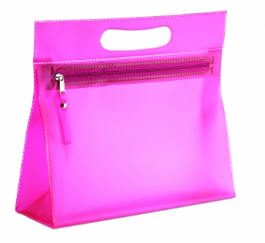 Logo trade promotional giveaway photo of: Transparent cosmetic pouch